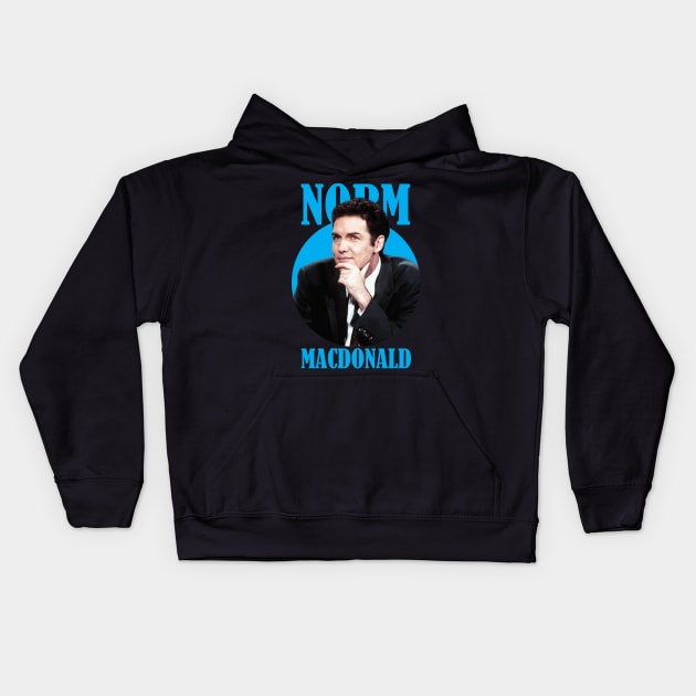 Norm Macdonald Kids Hoodie by bmbg trian